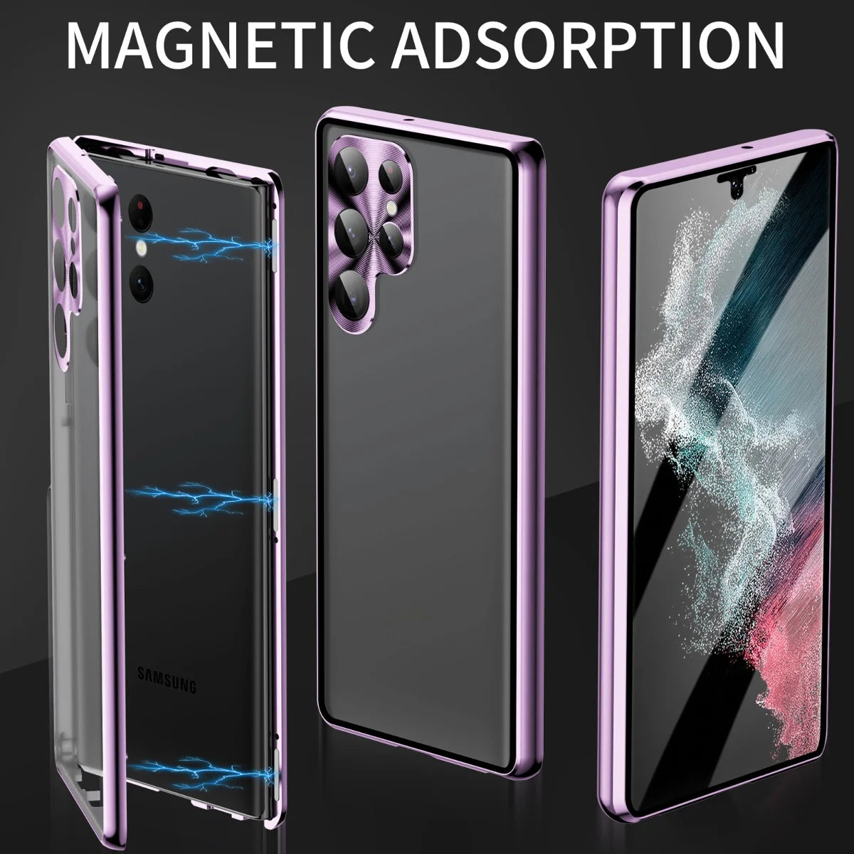 Dual Shield Magnetic Glass Case - Samsung