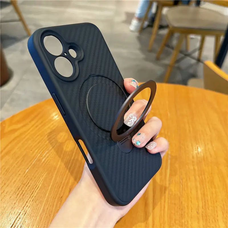 Carbon Fiber Magnetic Case - iPhone