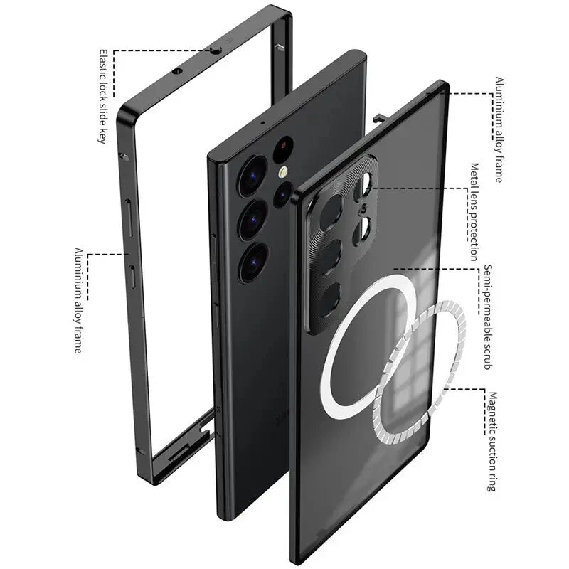 Ultra-Thin Matte Metal Frame Case - Samsung